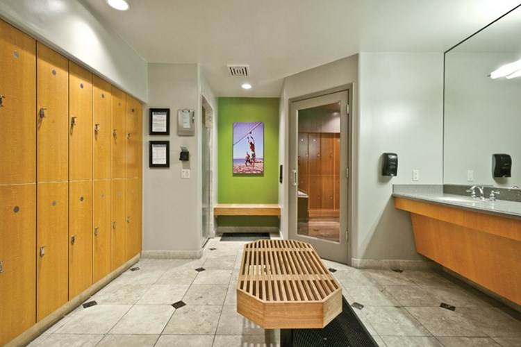 Locker rooms available with sauna