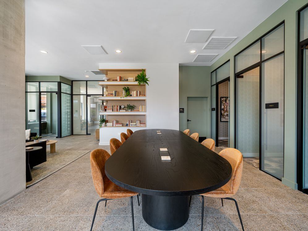 Co-working space and private work pods