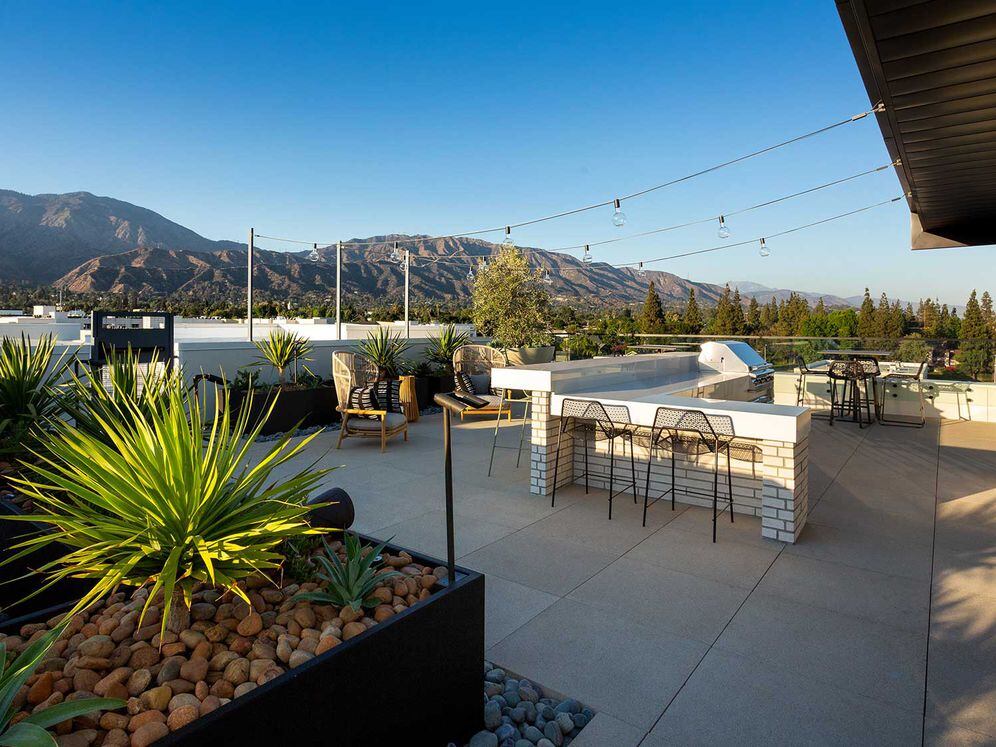 Rooftop terrace views