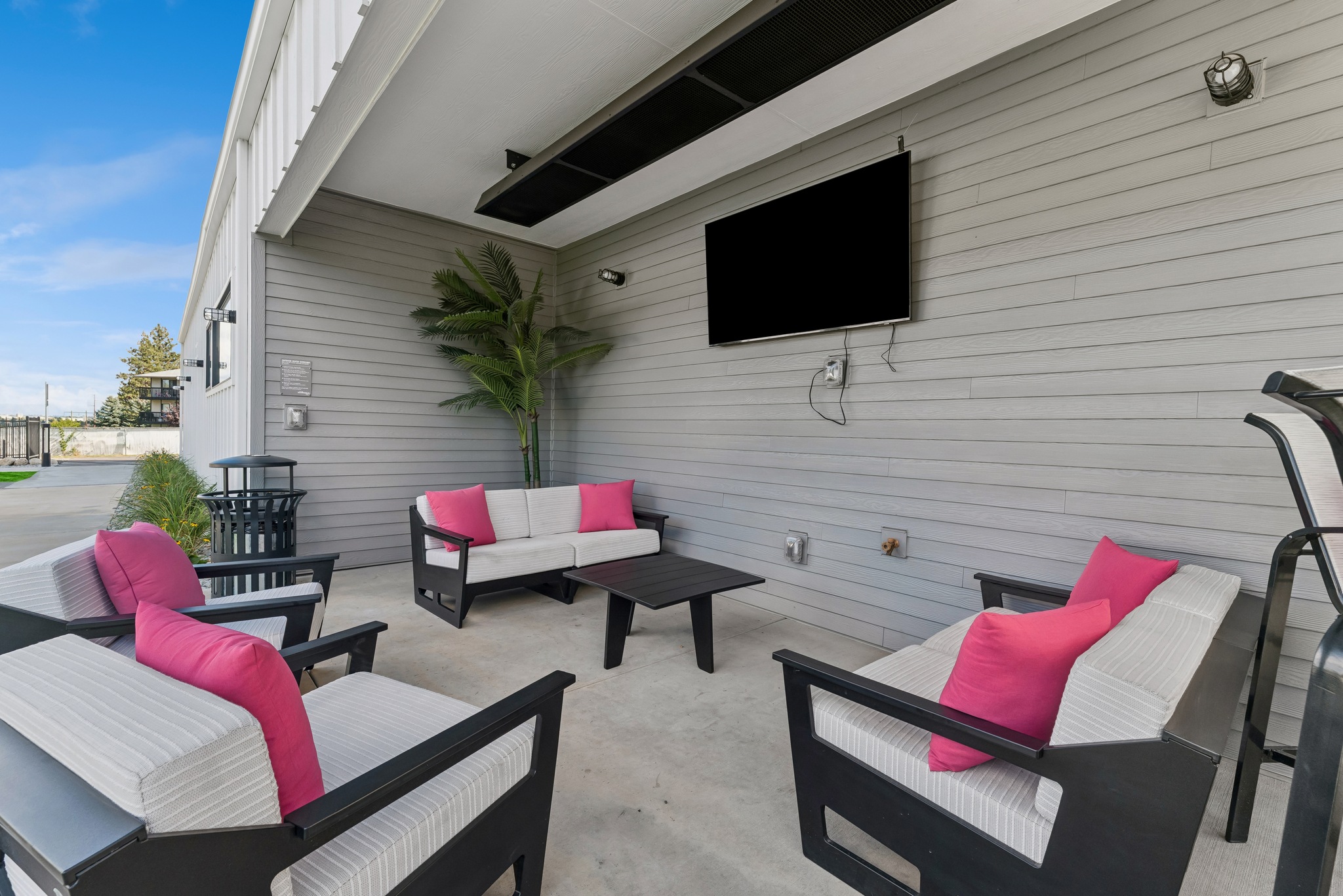 Heated Covered Seating Area