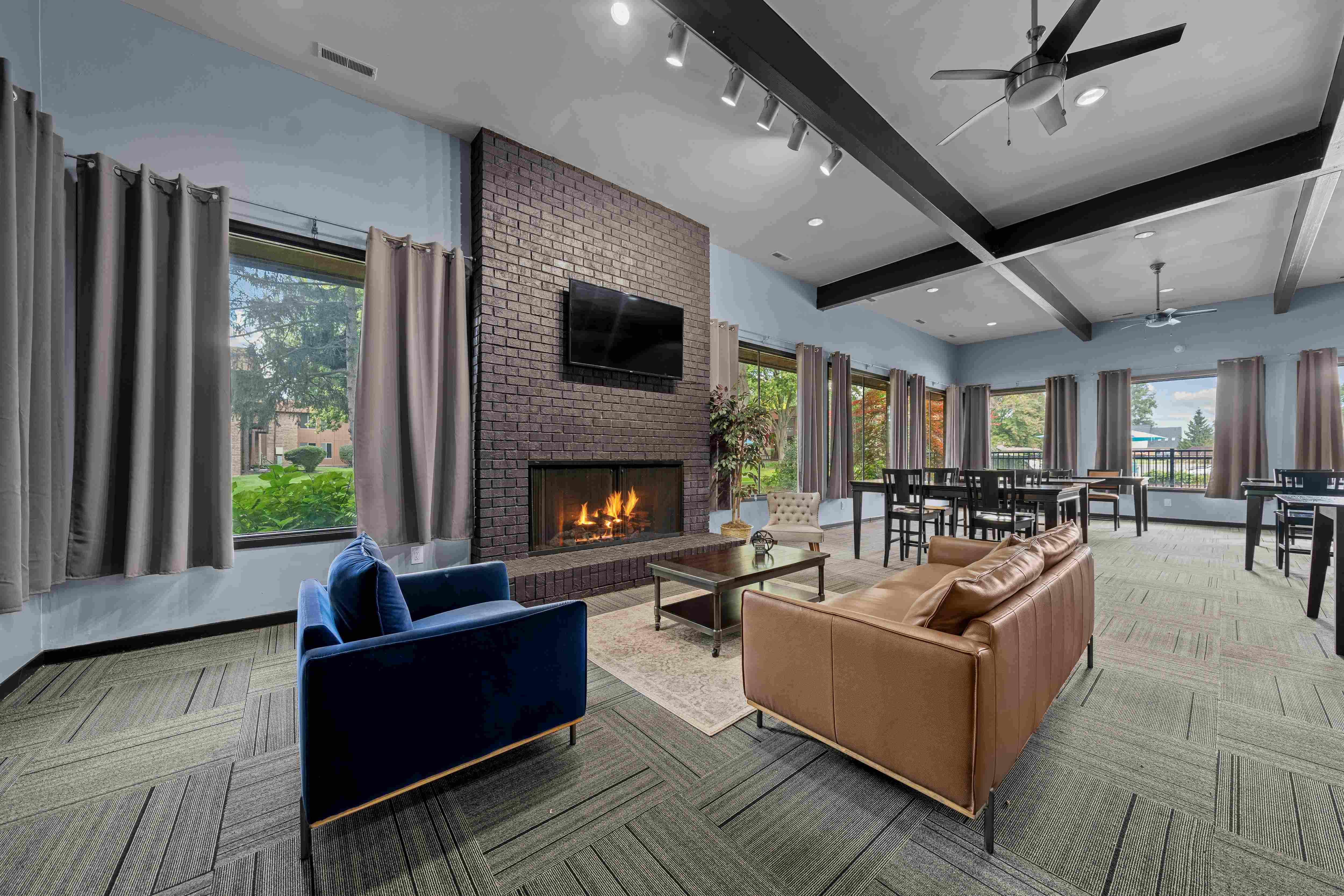 Updated and spacious Resident Clubhouse at Westwood Village Apartments in Westland, MI