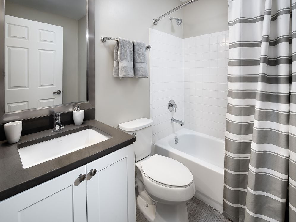 Bath with Quartz Countertops