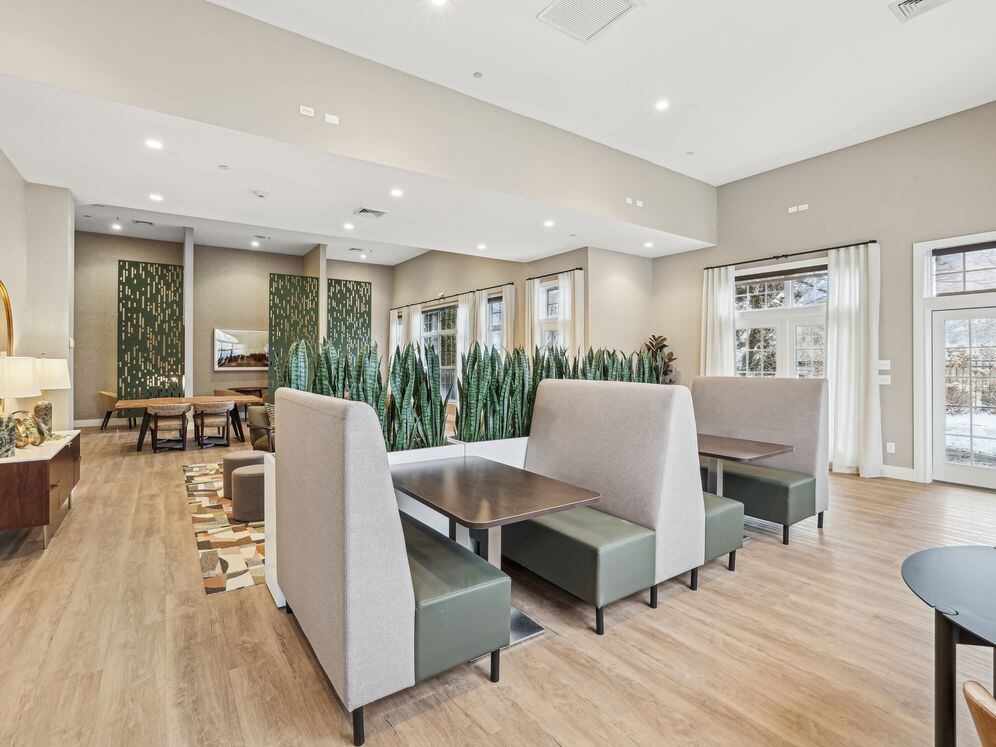 Resident lounge with co-working space