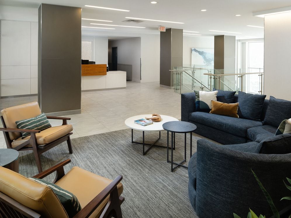 Lobby and concierge desk