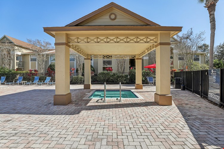 Resort Pool and Sundeck with Spa