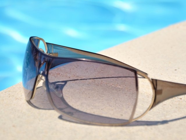 Relax at one of the two sparkling pools.