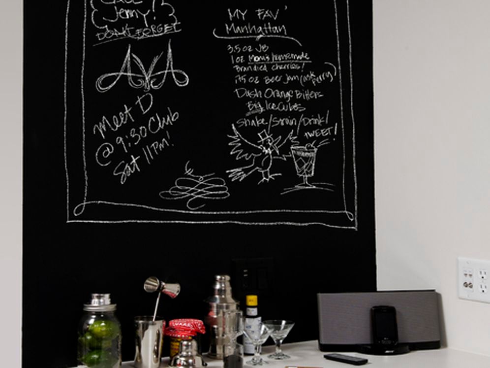 Urban custom decorative chalk wall