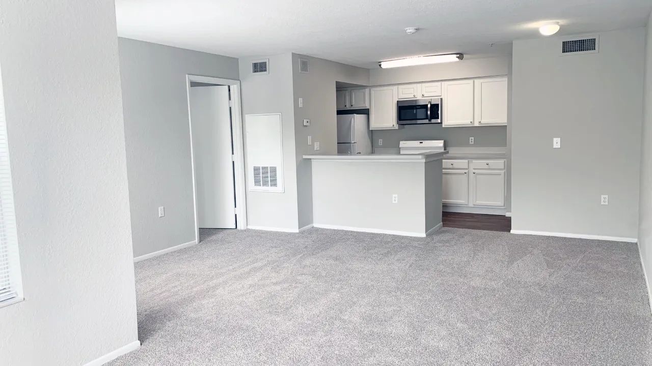 Our open-concept apartment homes feature bright and spacious living areas.