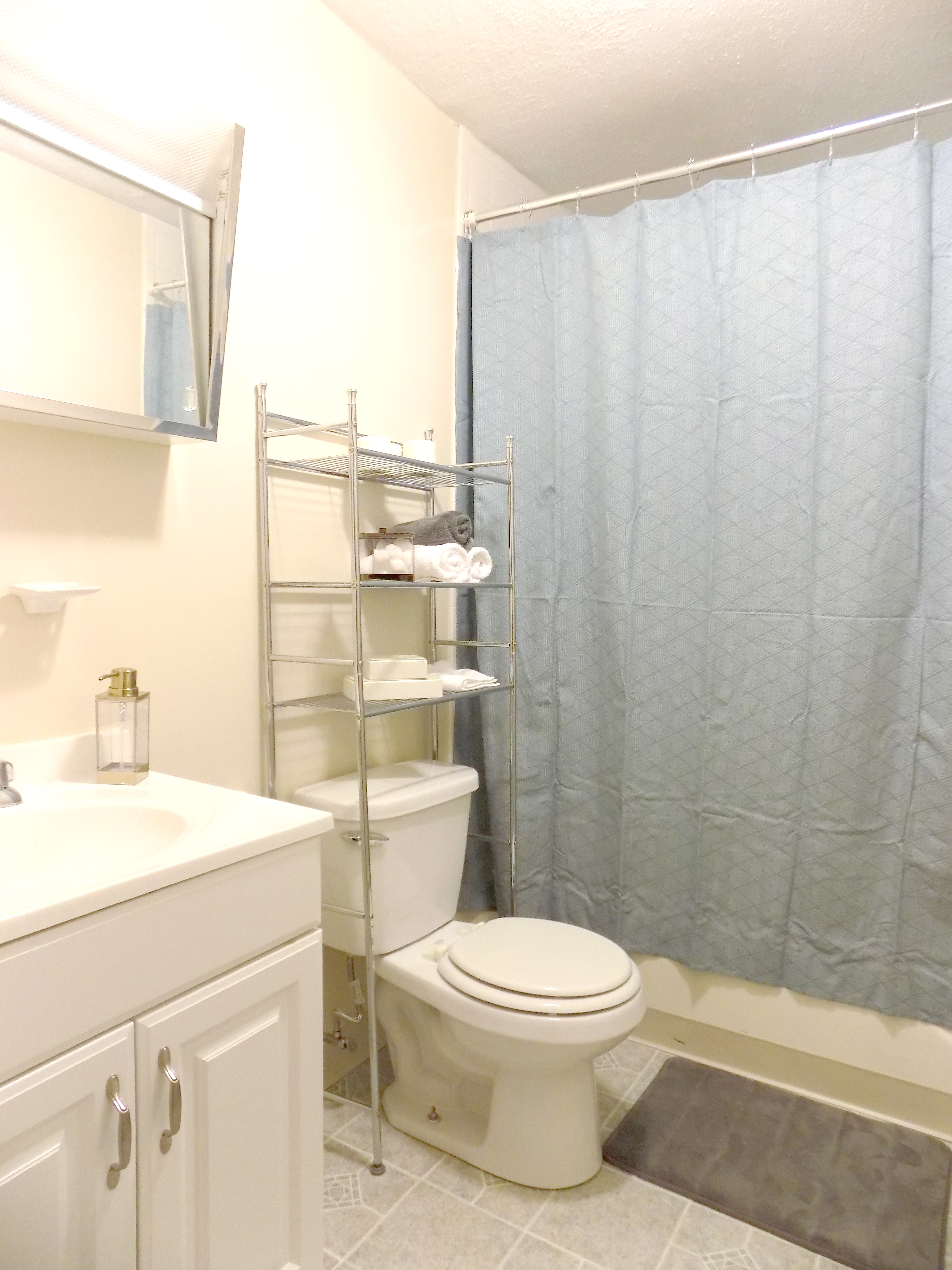 Clean and bright bathrooms