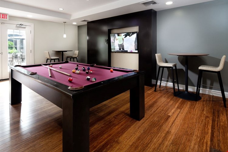 Lounge with billiards