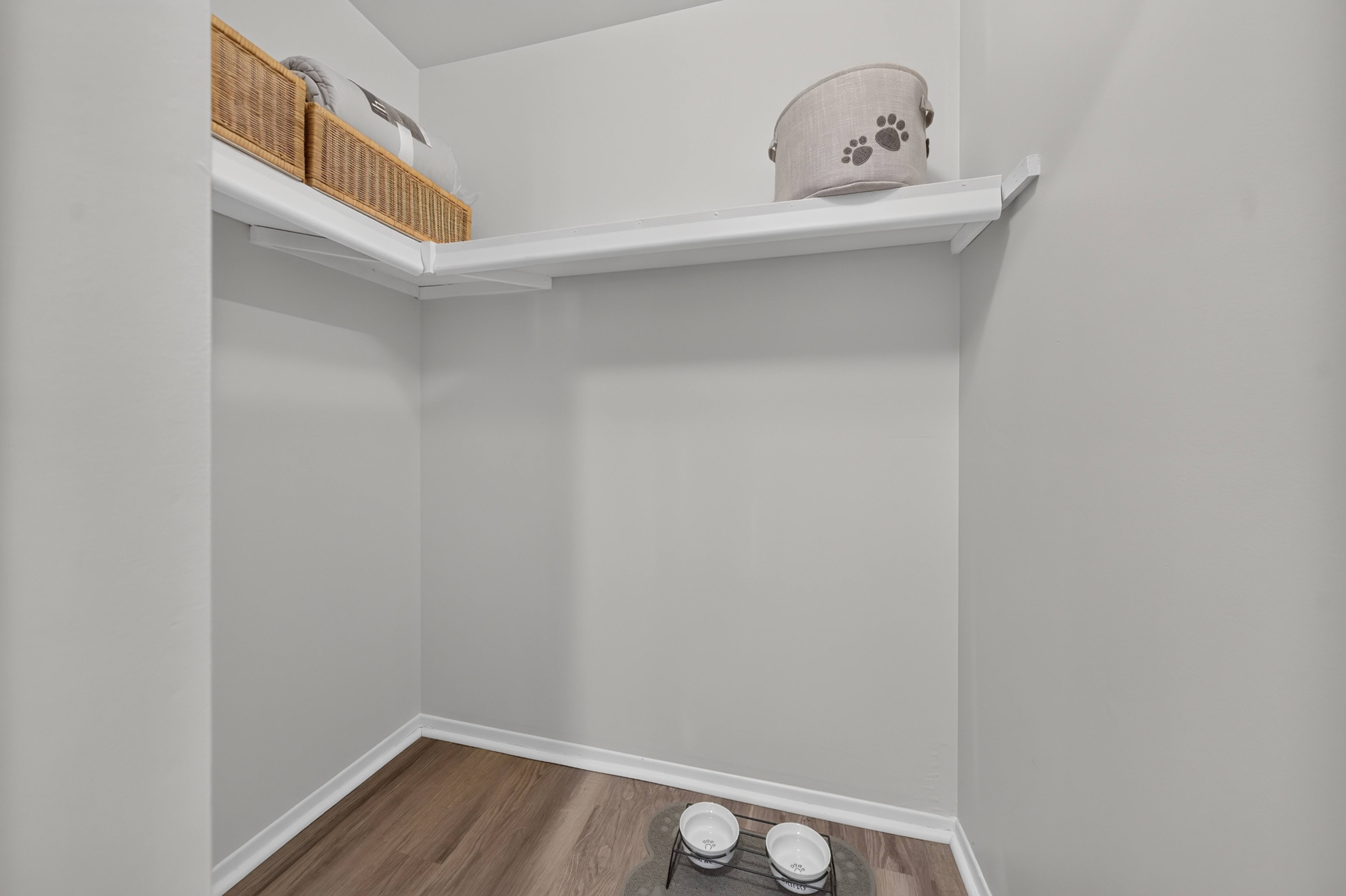 Ample storage space at Lakeside Village Apartments in Clinton Township, MI.