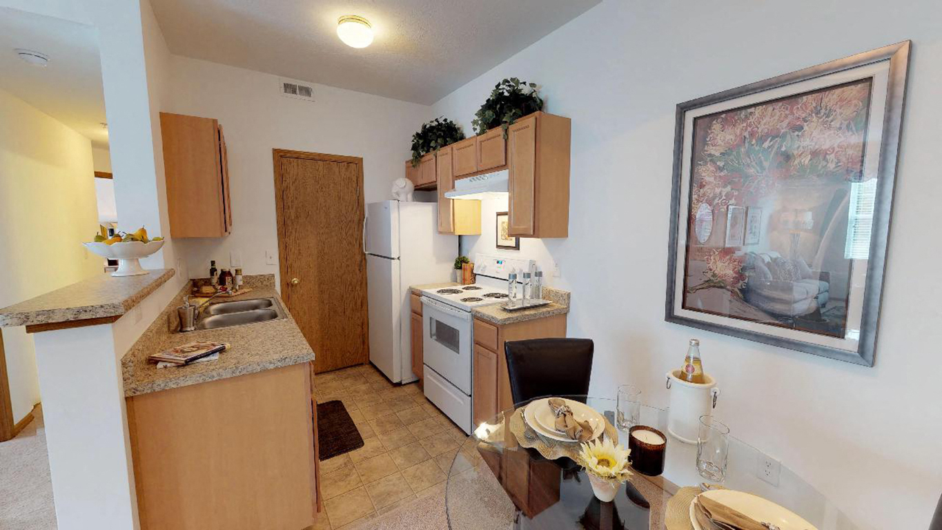 2 Bedroom 1 Bathroom Model Kitchen