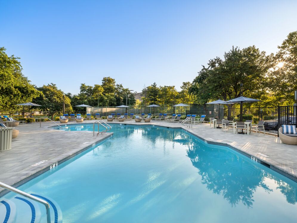 Pool with lounge seating