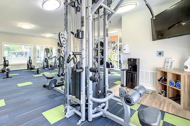 Our fitness center offers plenty of cardio and weight training equipment.