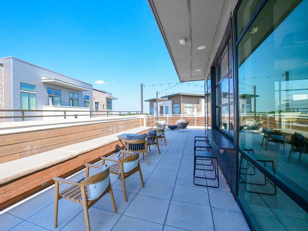 Rooftop terrace lounge