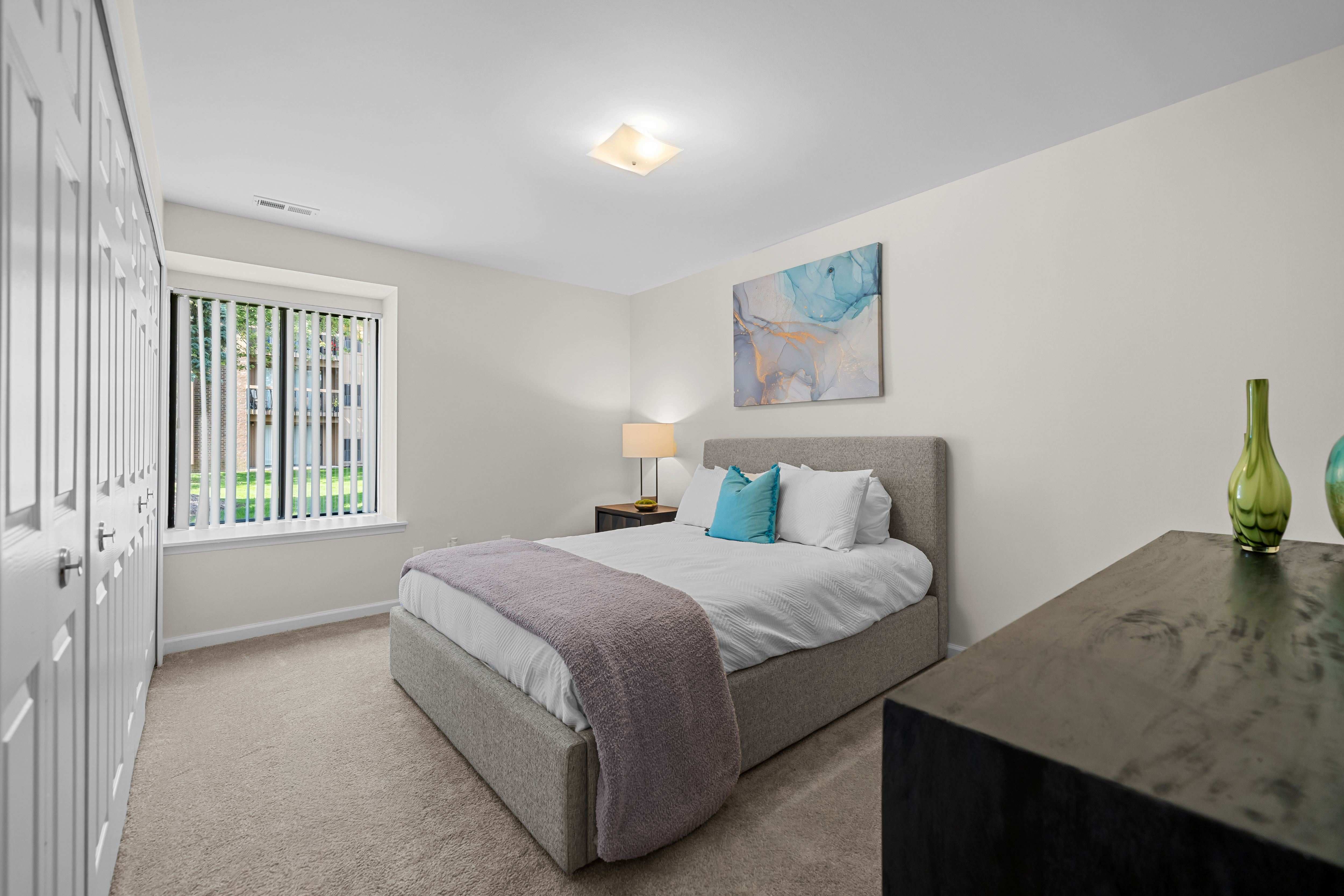 Spacious Bedroom at Lakeside Village Apartments Clinton Township MI