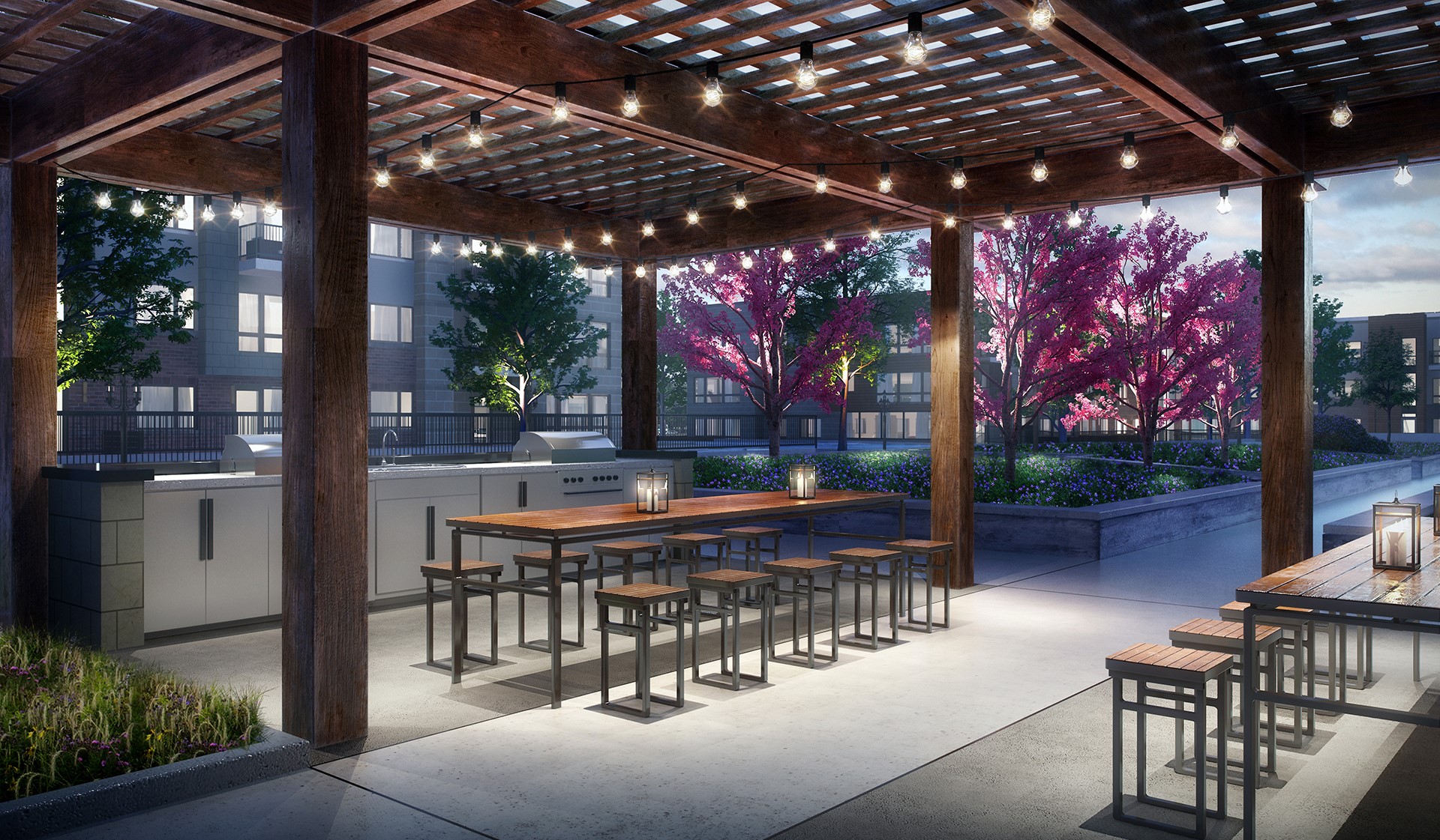 Entertain friends and family, surrounded by the Native Garden