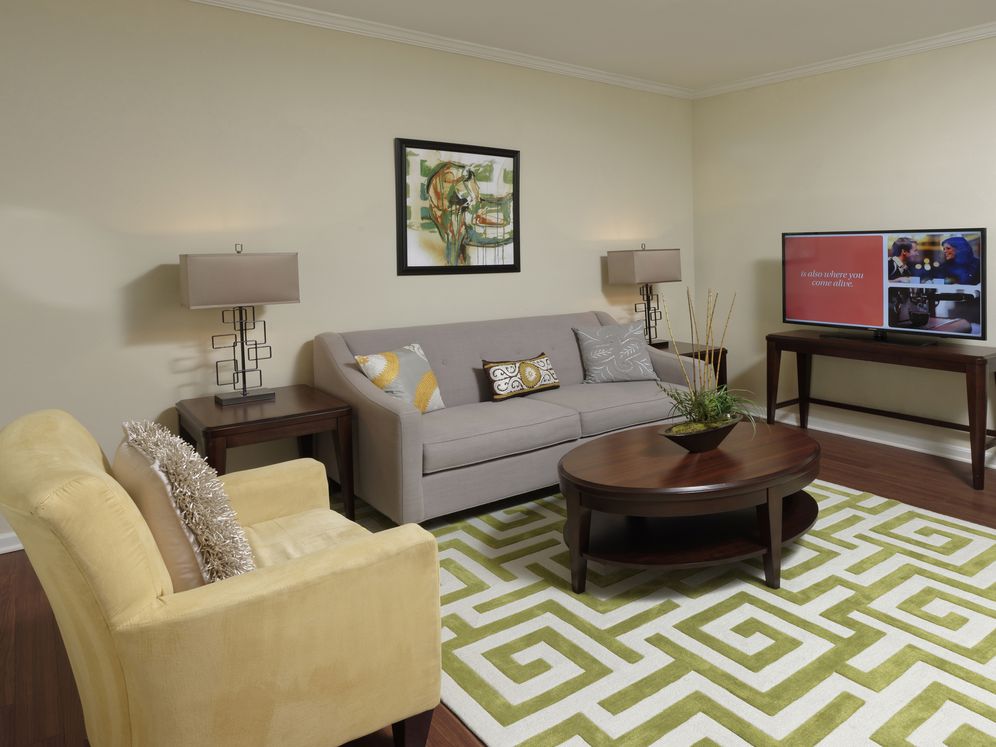 Classic Package living area with hard surface flooring