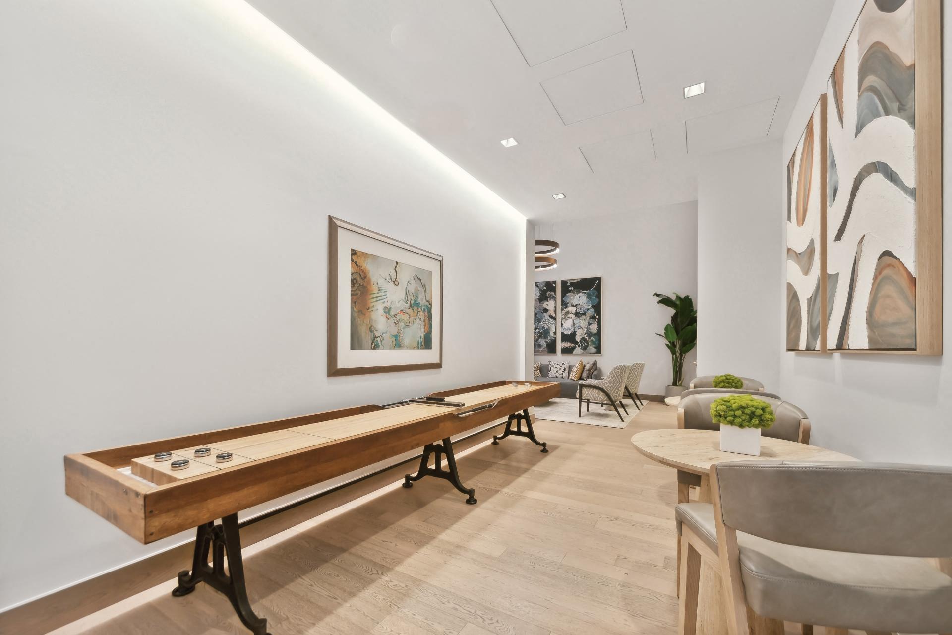 Social Lounge with Shuffle Board