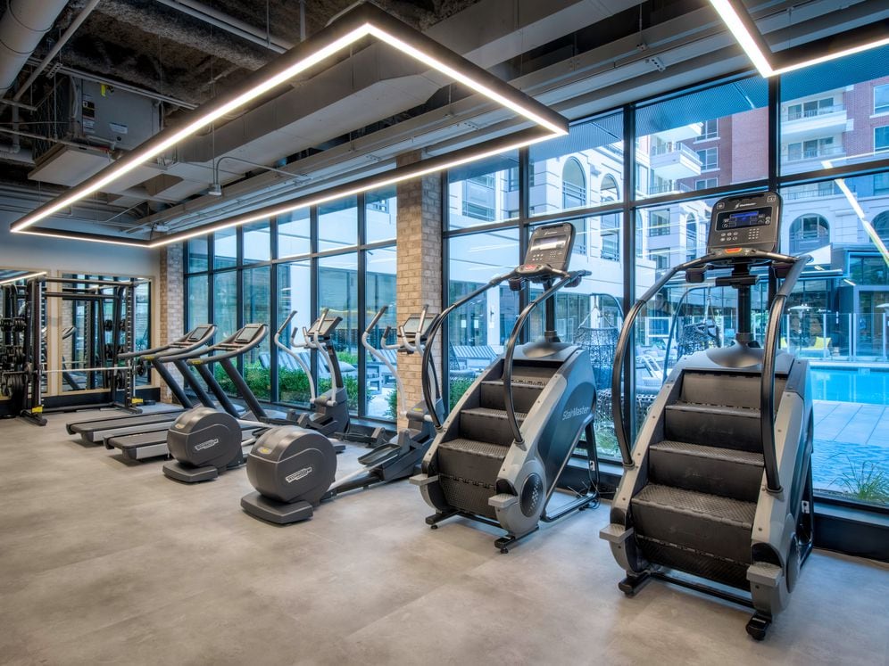 Fitness center with cardio equipment
