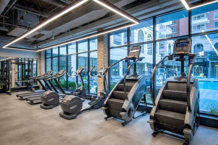 Fitness center with cardio equipment