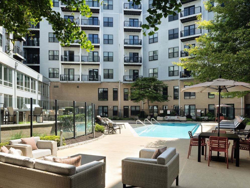 Pool with lounge seating