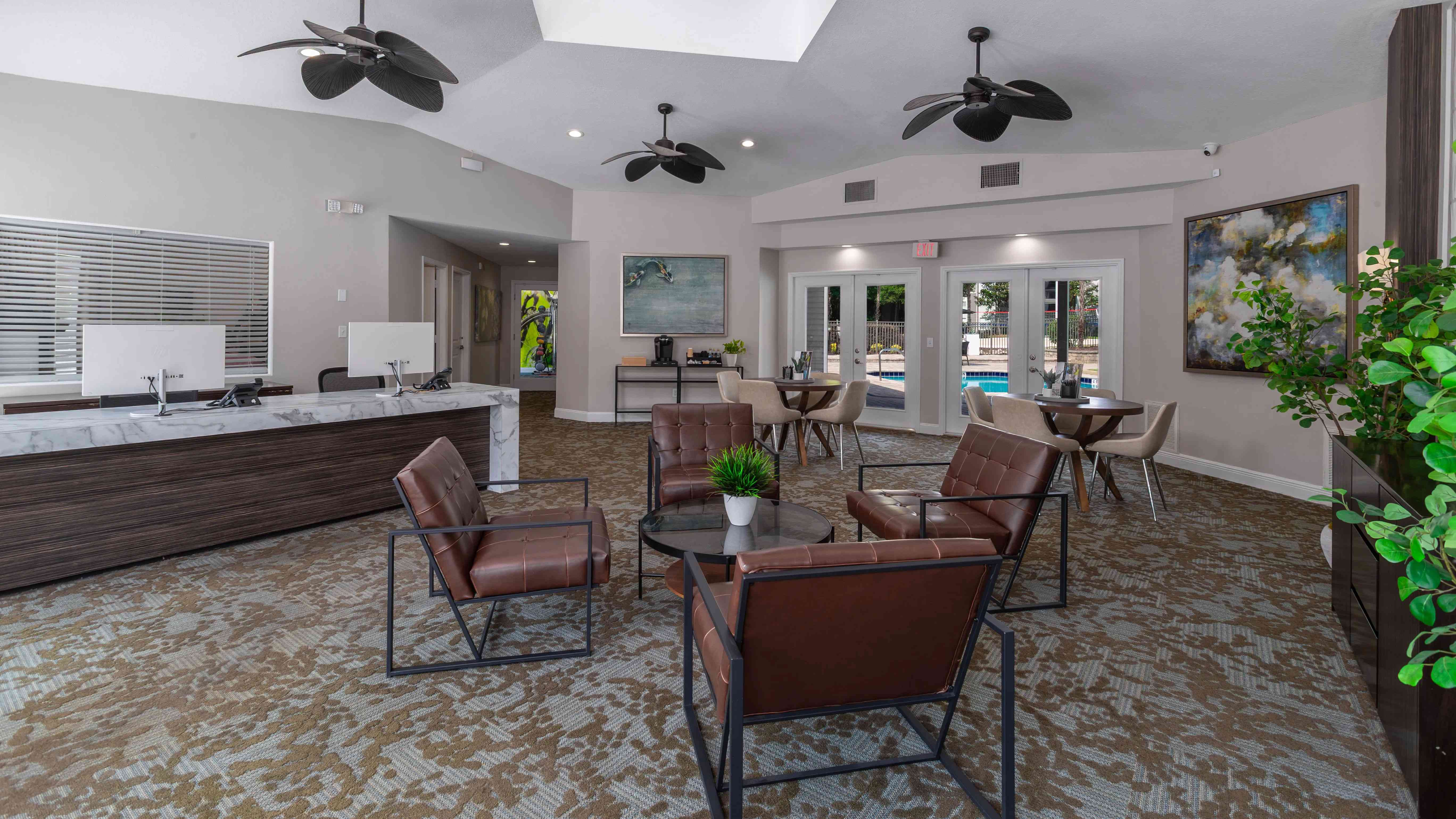 From the modern reception desk to the plush seating and open layout, our office is designed to make every visit inviting and efficient.