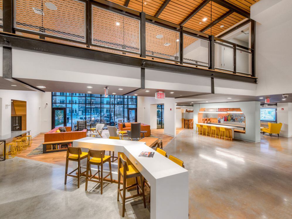 Lobby loft with common area seating