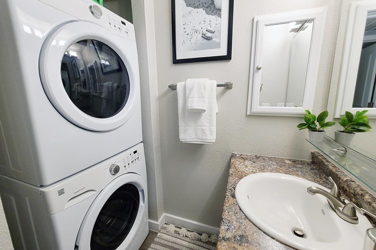 Washer and dryer appliances are included in your apartment home!