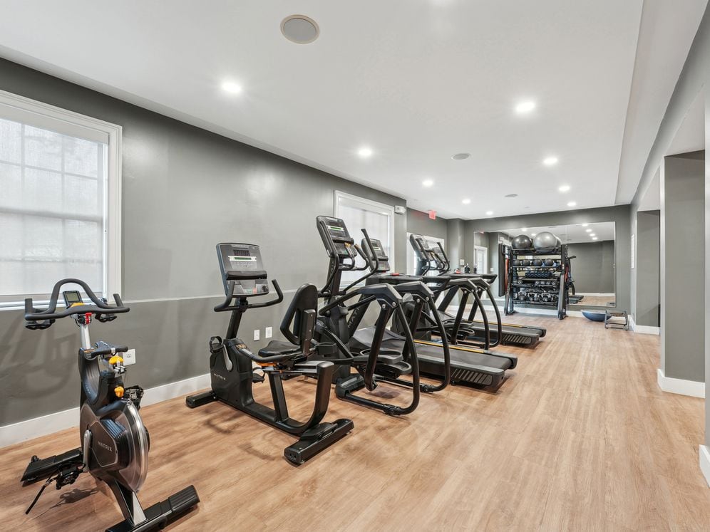 Fitness center with cardio equipment