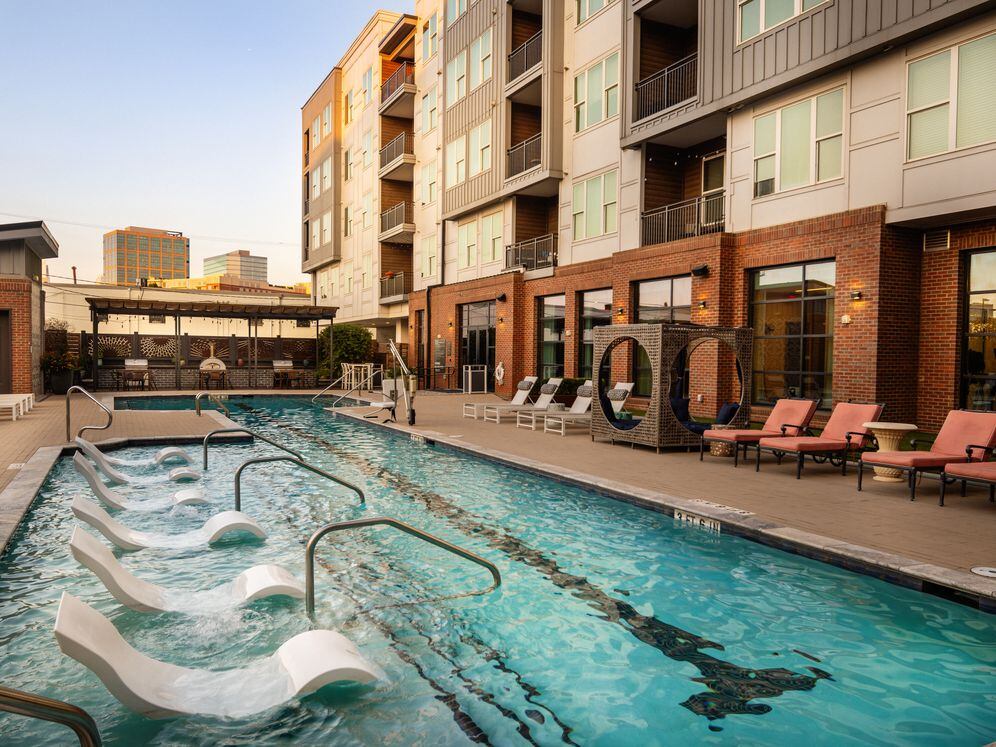 Pool with lounge seating