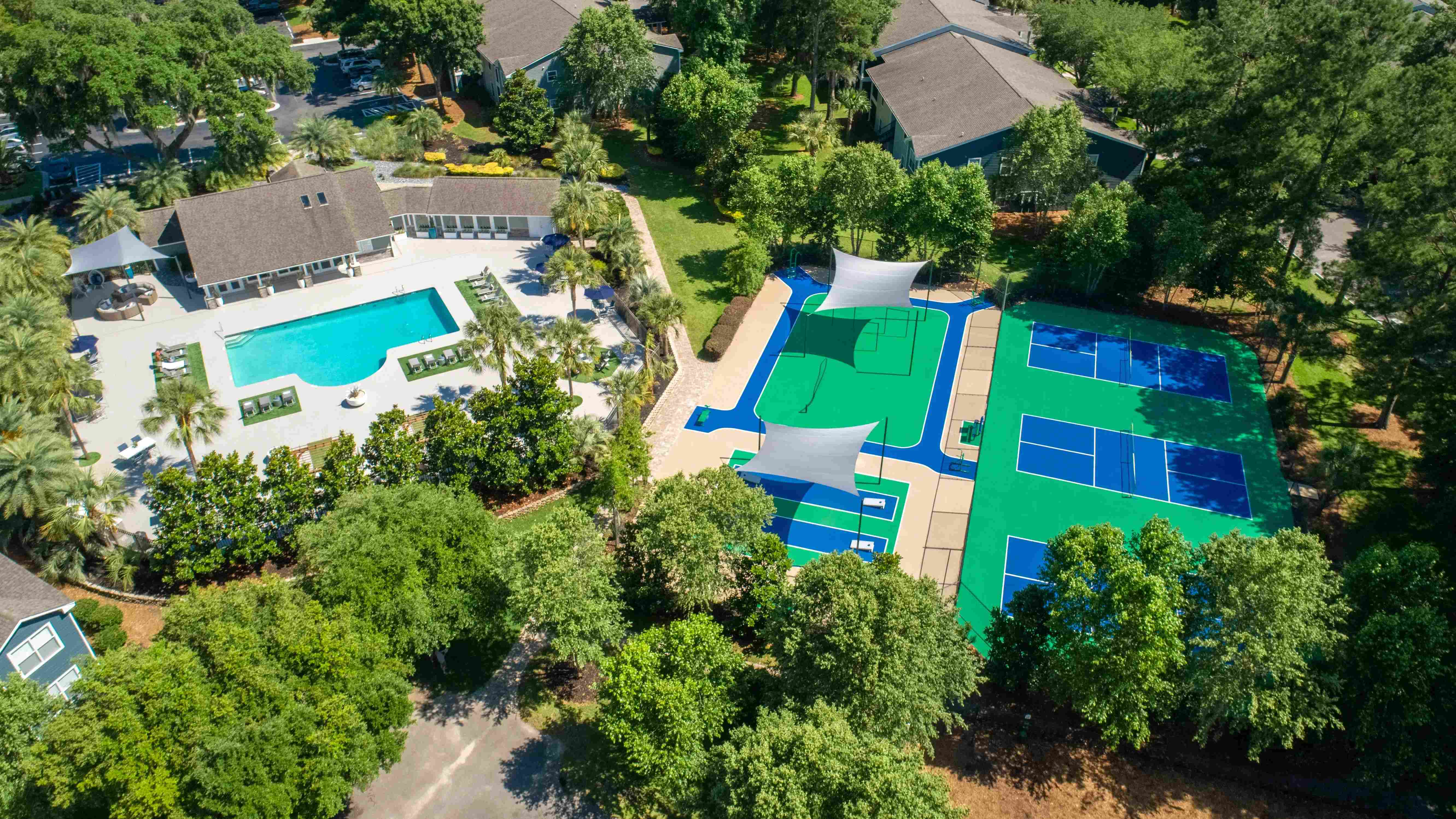 Embrace the elevated living experience at Emerson Isles! Dive into luxury with our poolside oasis, sports courts, and more.