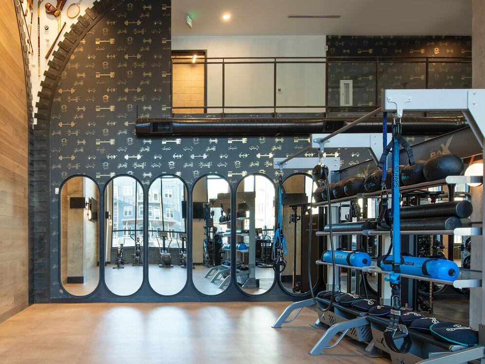 Fitness center with professional grade equipment