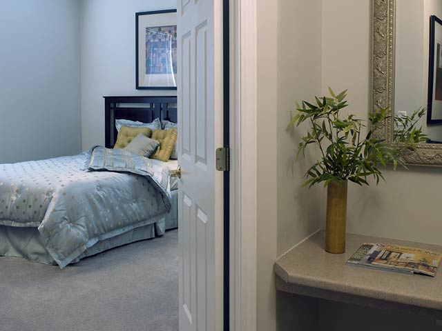 Berkley Manor Model View into Master Bedroom