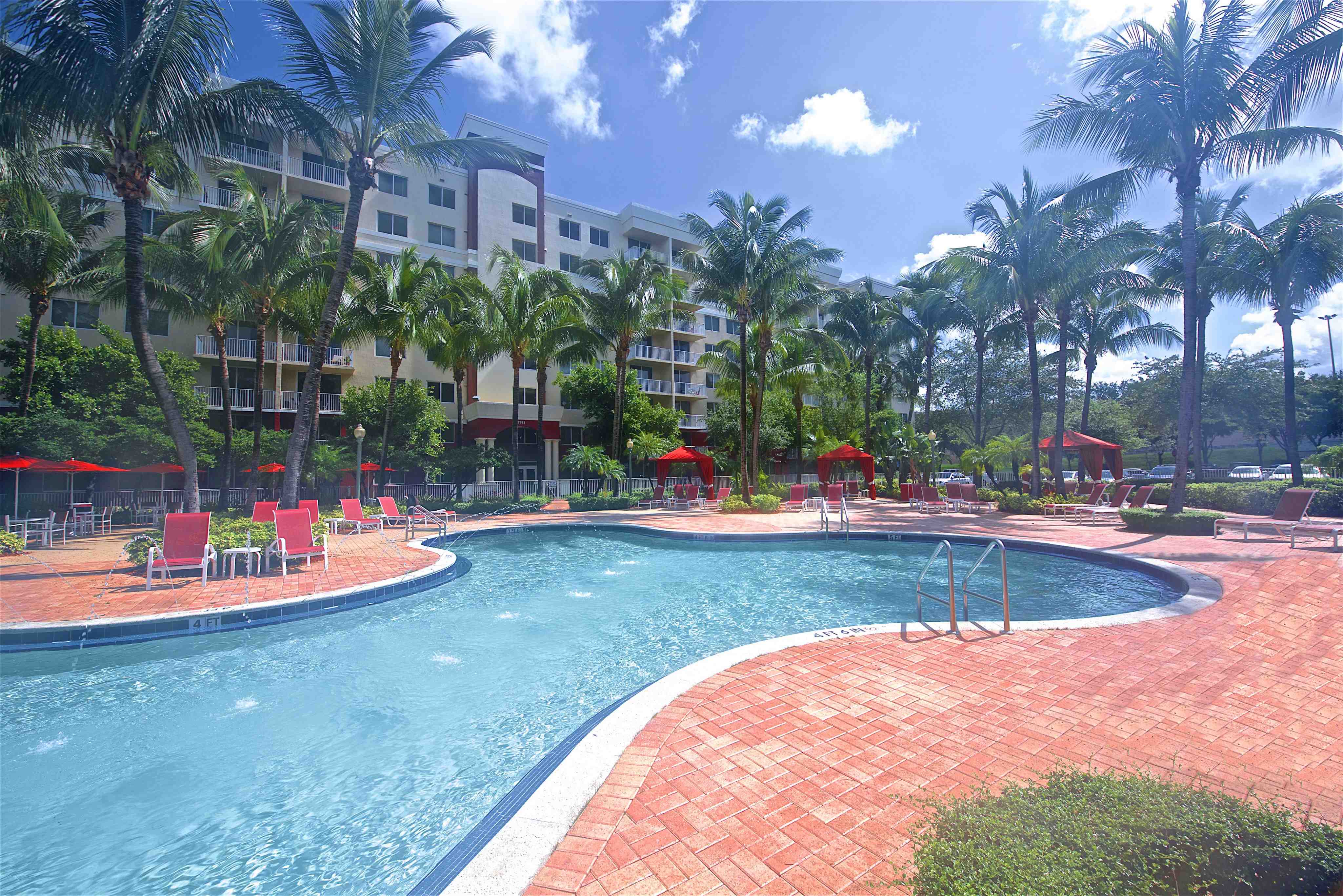 Pool with Water Features