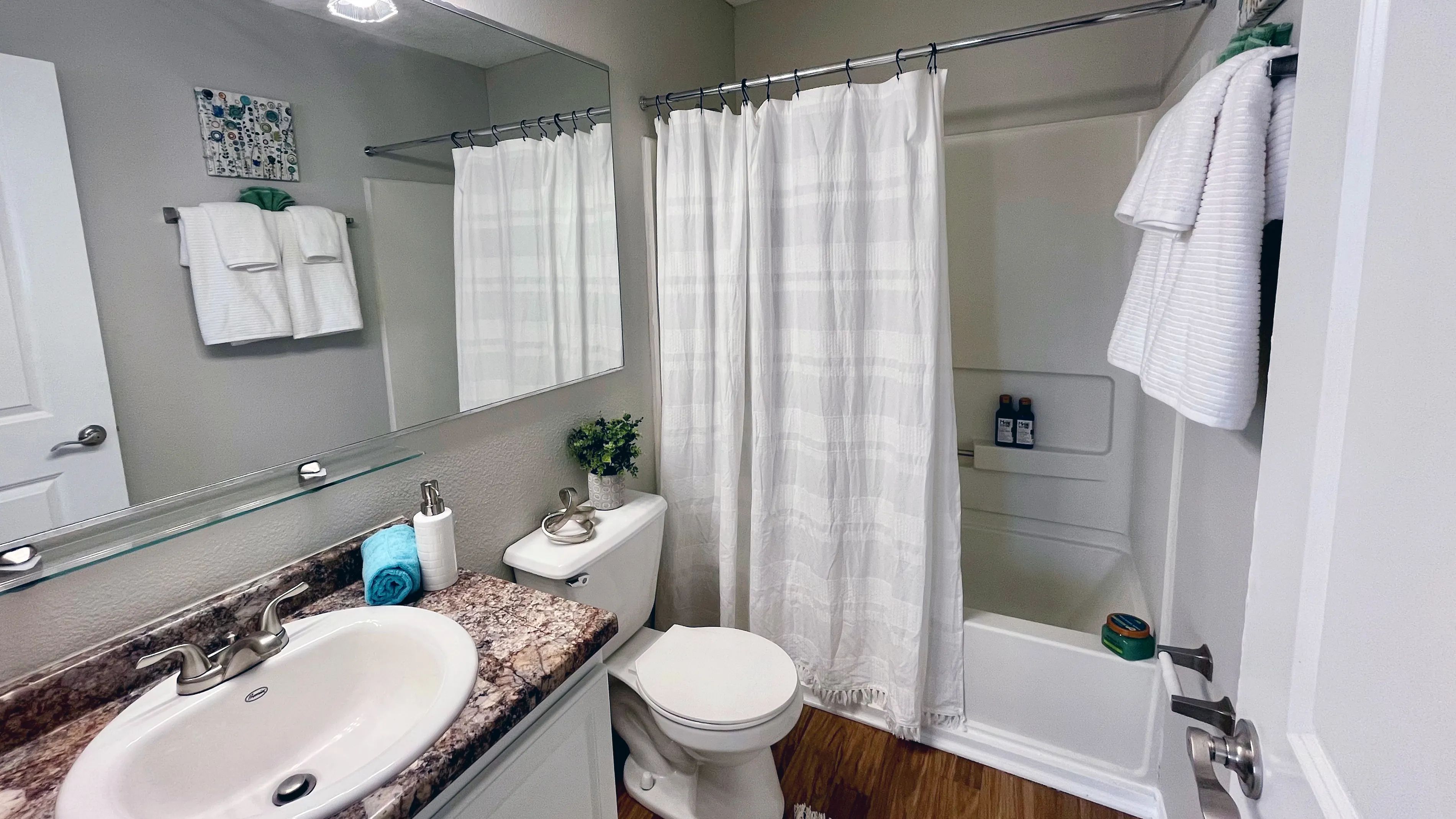 Immerse in generously-sized bathrooms with immaculate design.