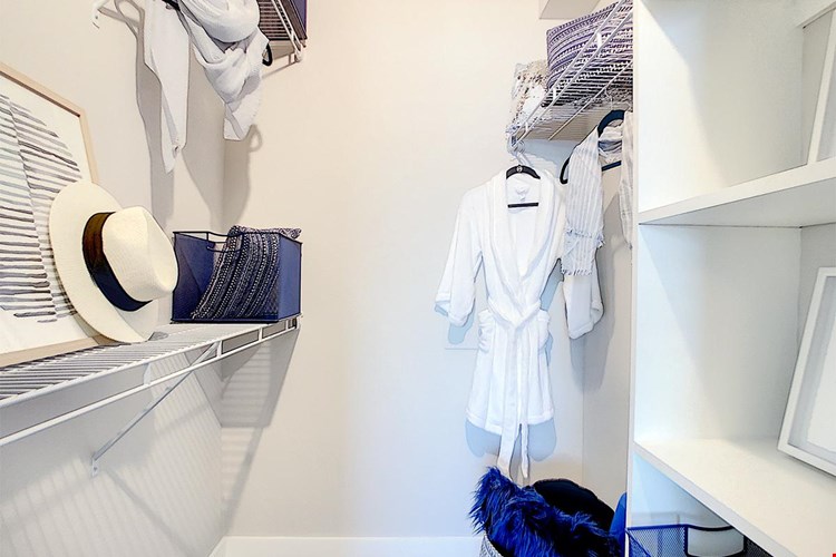 You'll love our spacious closets with built-in organizers.