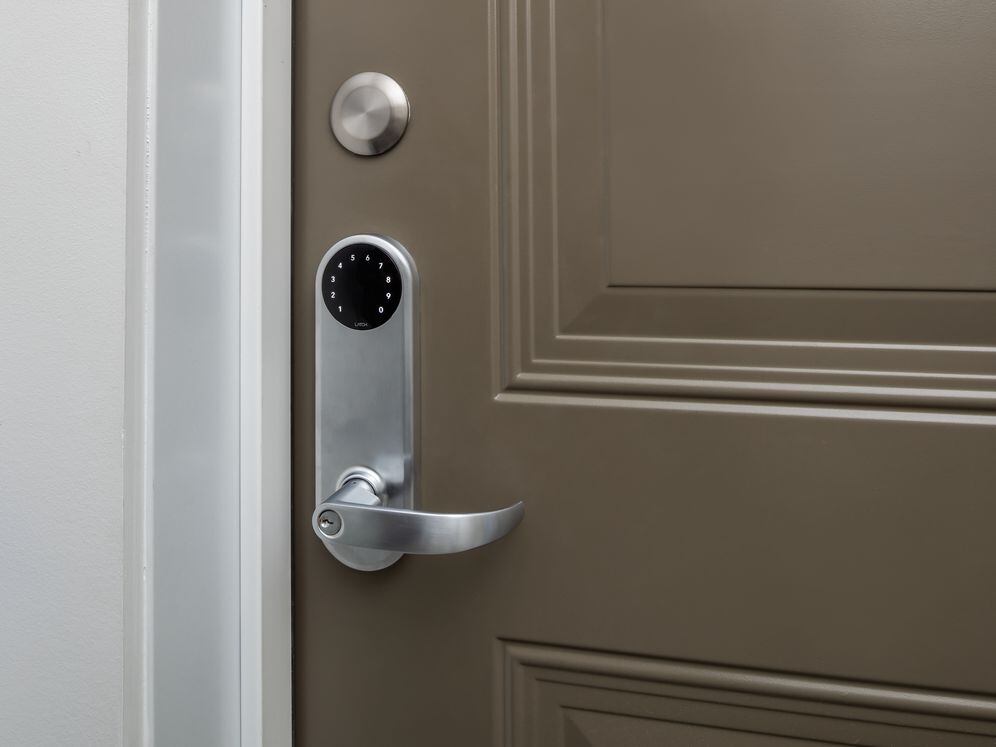 Keyless apartment entry via Latch lock