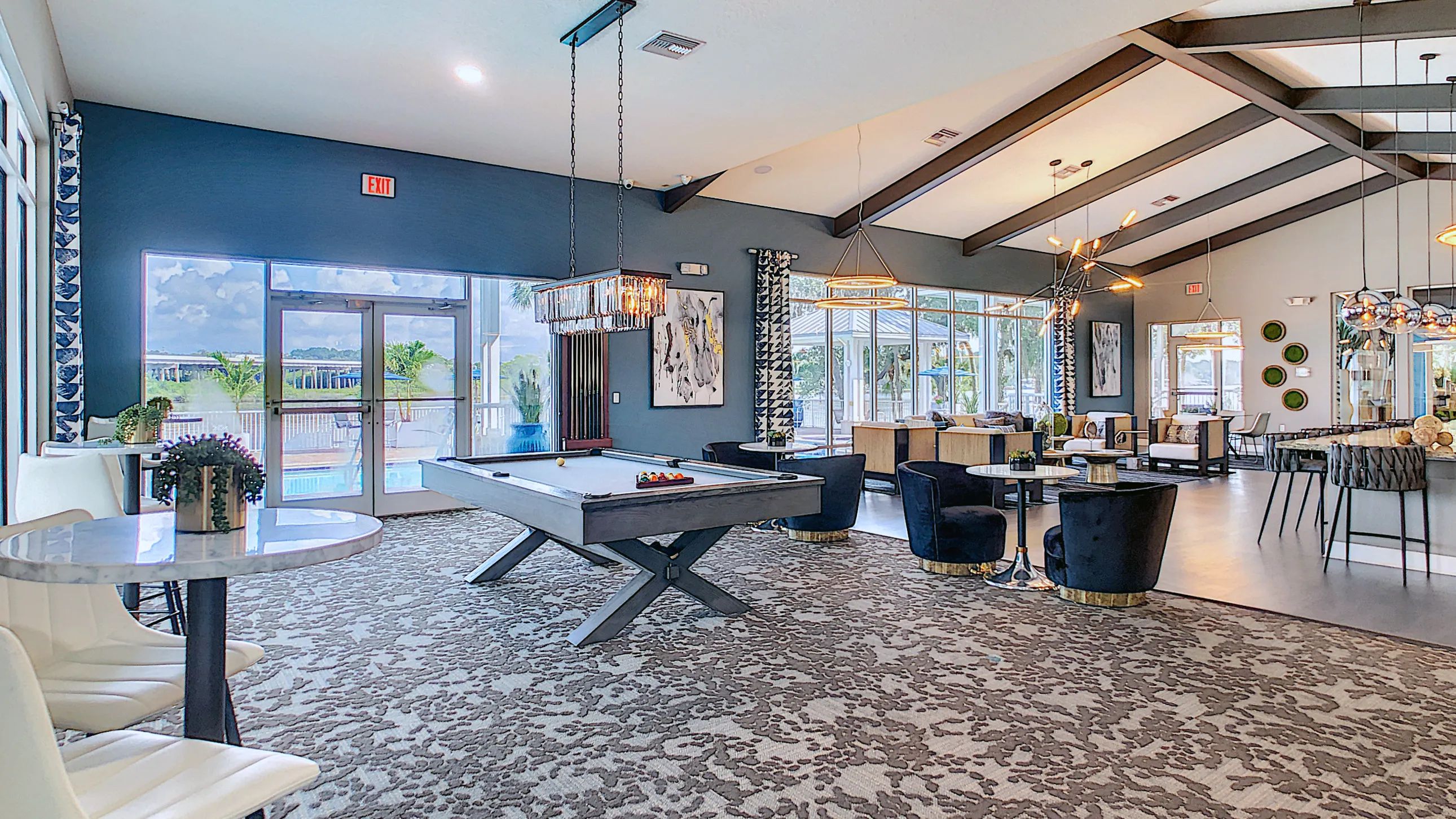 Engage in a game of billiards, enjoy complimentary coffee from our coffee bar, and more!