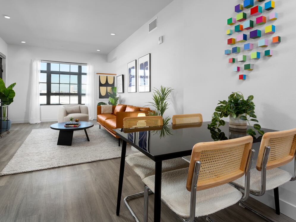 Finish Package I Living and dining areas with hard-surface flooring