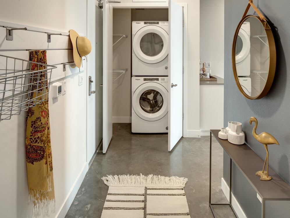 In-unit washer and dryer
