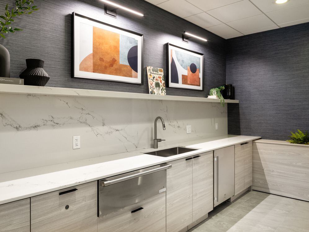 Resident lounge with entertaining kitchenette