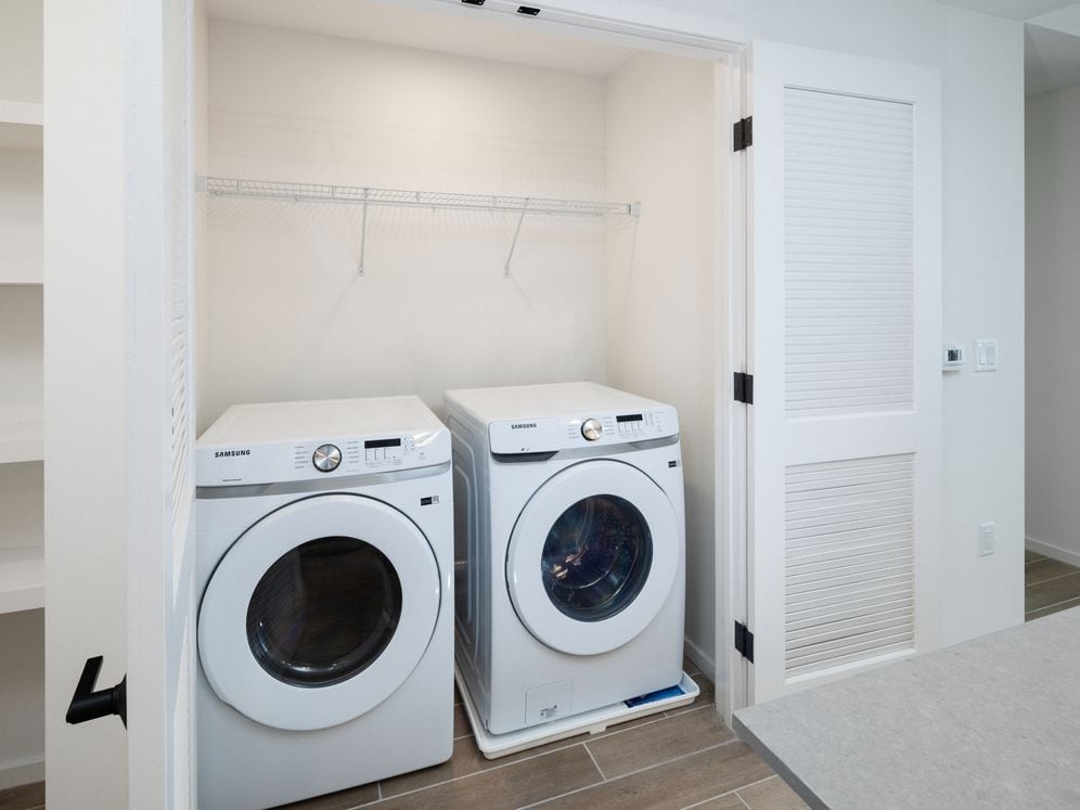 In-unit washer and dryer