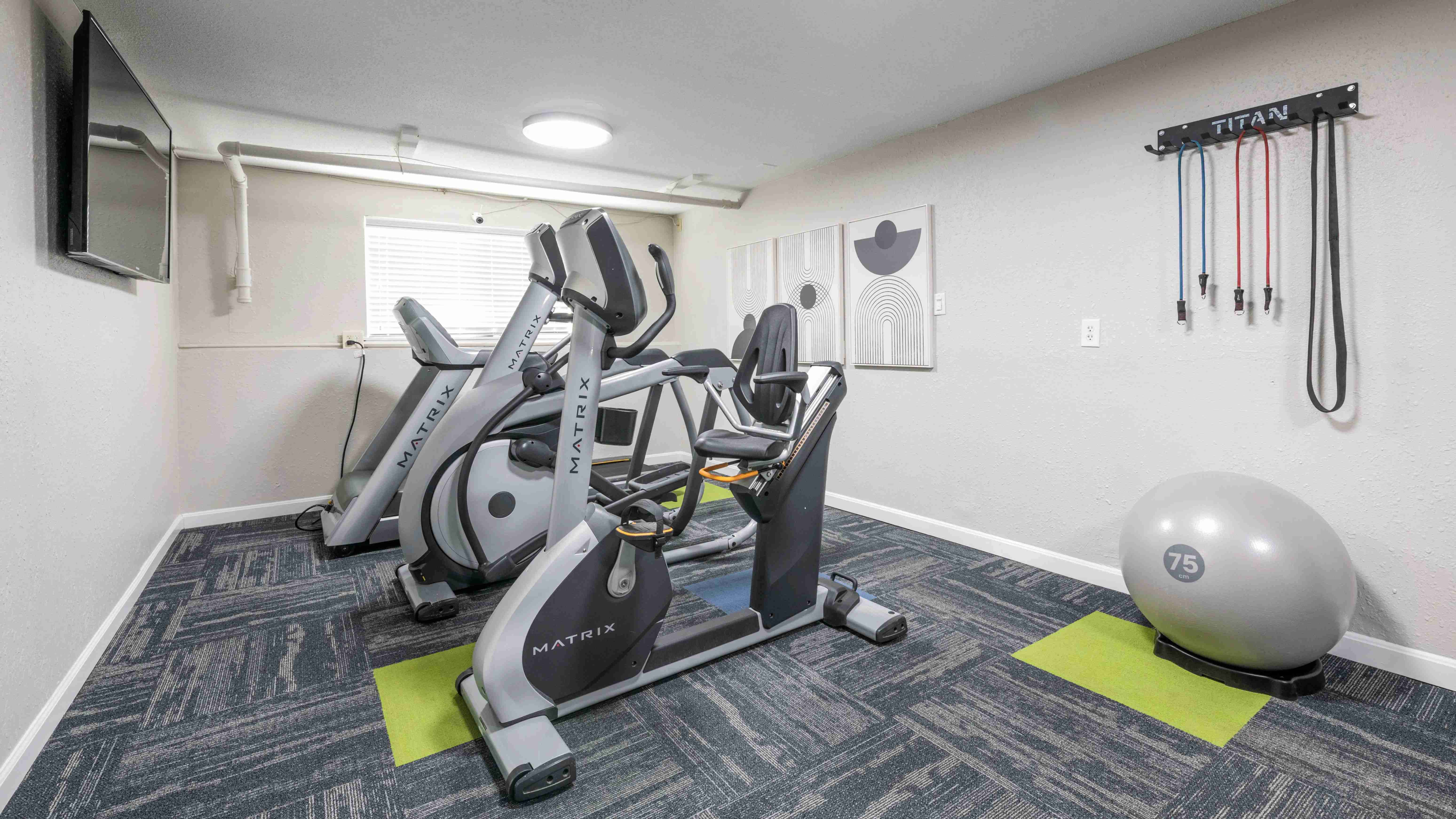 Energize your day at our 24-hour fitness center, equipped with cardio and weight training gear for your convenience.