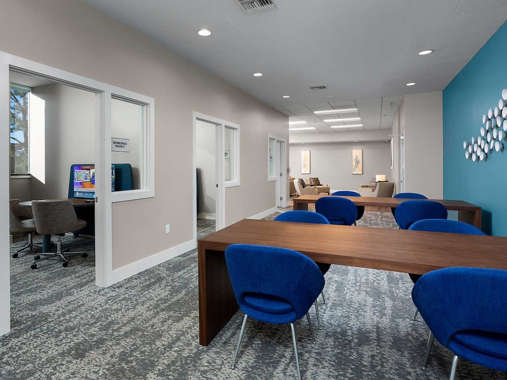 Coworking spaces and conference rooms