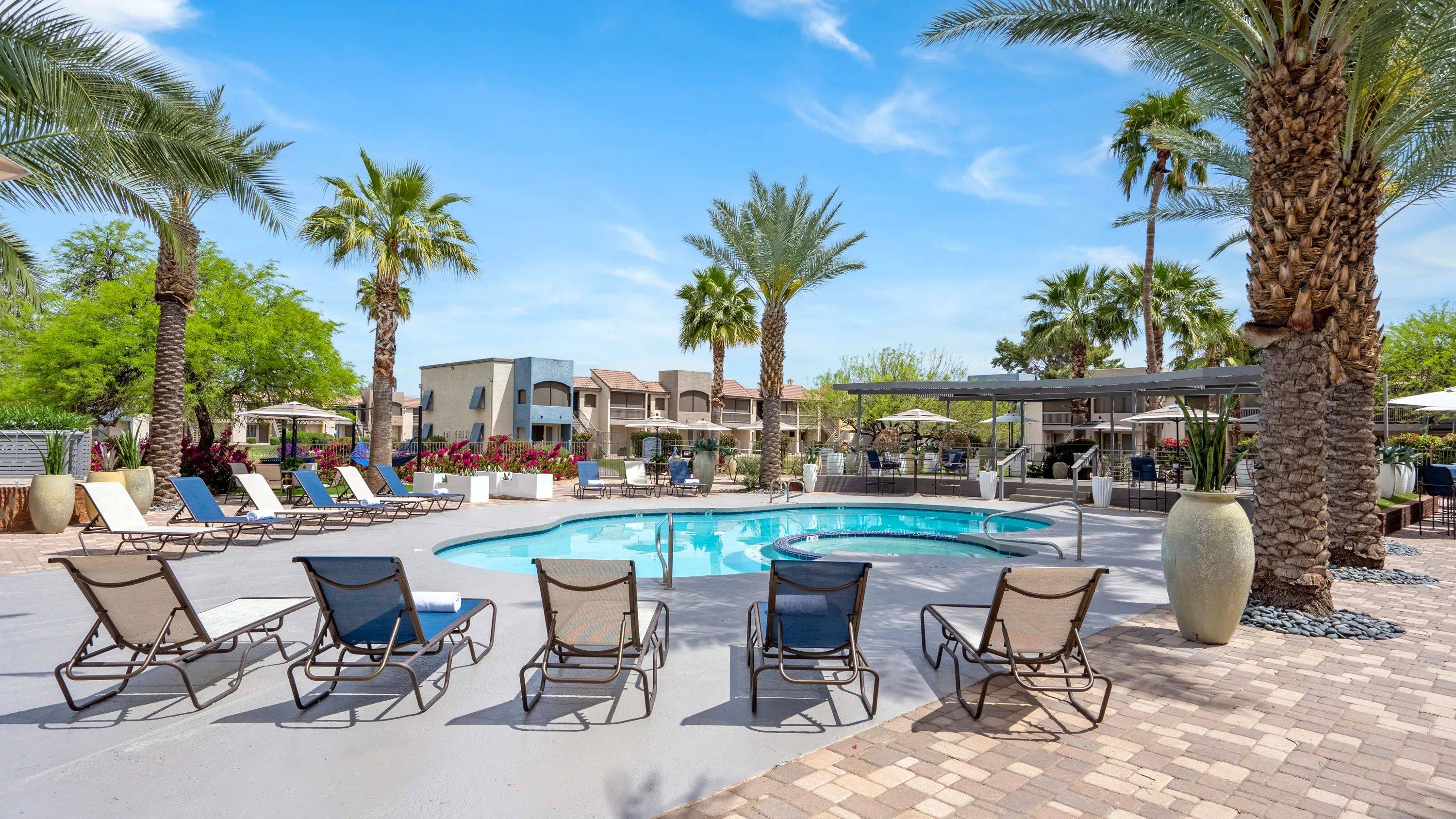 Embrace the Arizona sun on our spacious sundeck, complete with inviting loungers. 