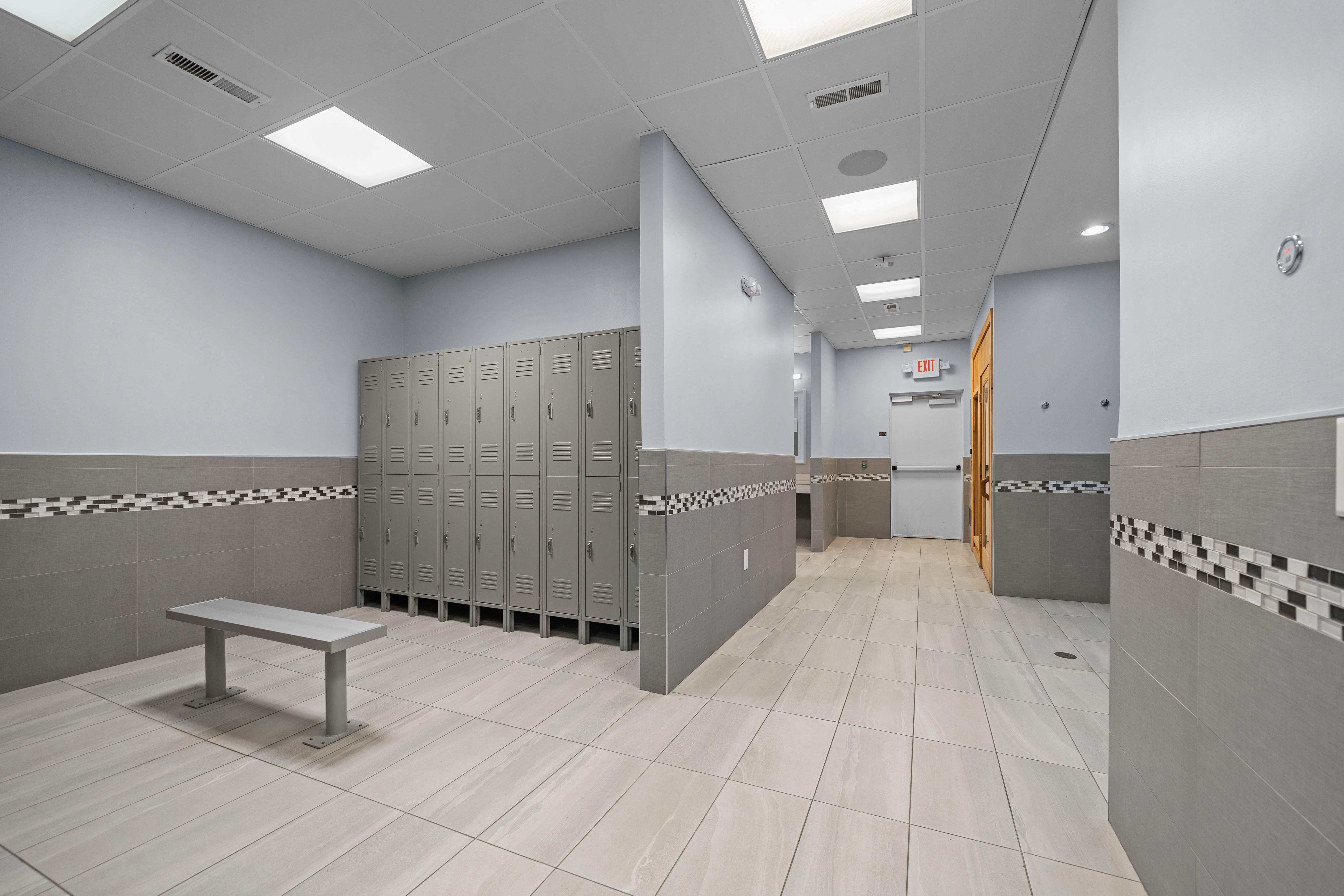 Locker Room at Lakeside Village Apartments in Clinton Township