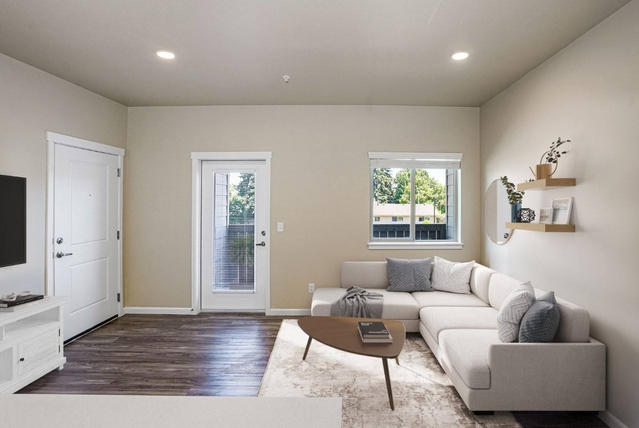 Comfortable living room with a welcoming, airy feel
