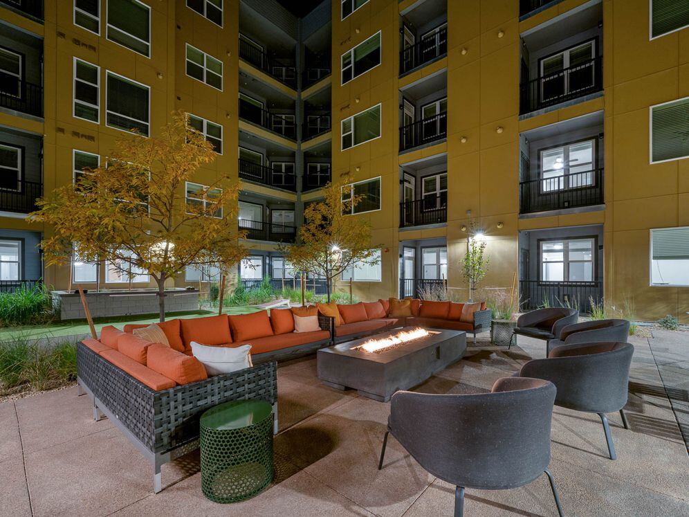 Courtyard with firepit