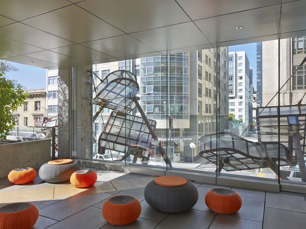 Outdoor chill lounge with common area seating